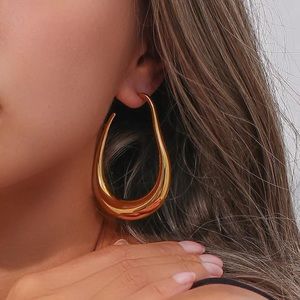 Brand new 18 gold plated hollow hoops.
